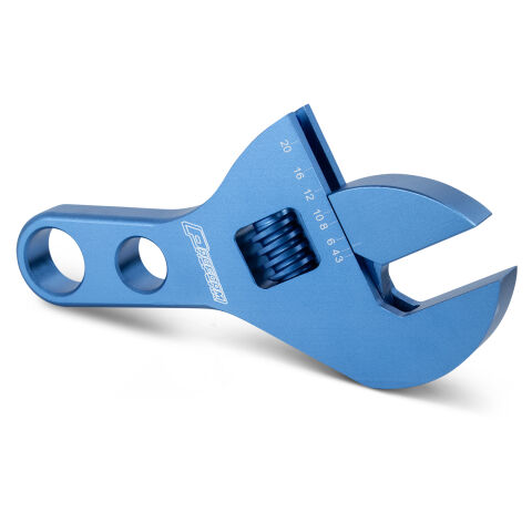 Adjustable AN Wrench; Compact Model; Fits -10AN to -20AN Size Fittings;&nbsp;Blue