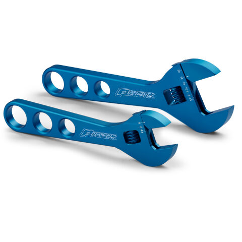 Adjustable AN Wrench Set; One Fits -3AN to -8AN; One Fits -10AN to -20AN;&nbsp;Blue