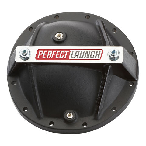 Differential Cover; 'Perfect Launch' Model; Fits GM 12 Bolt; Aluminum;&nbsp;Black