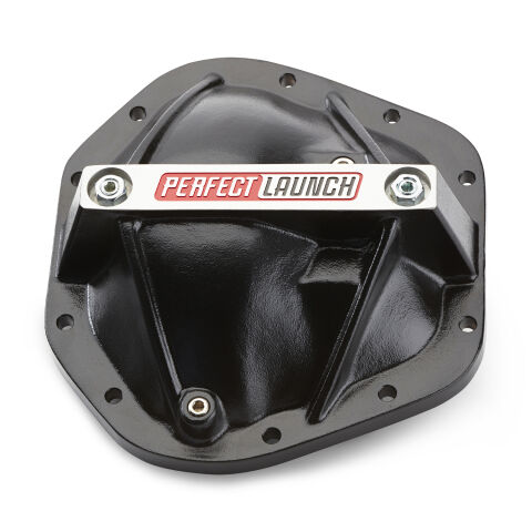 Differential Cover; Perfect Launch Model; Fits Dana 60; Aluminum;&nbsp;Black