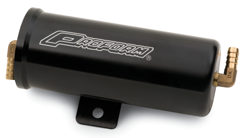 Radiator Overflow Canister; Billet Aluminum; Universal; PROFORM; Anodized&nbsp;Black