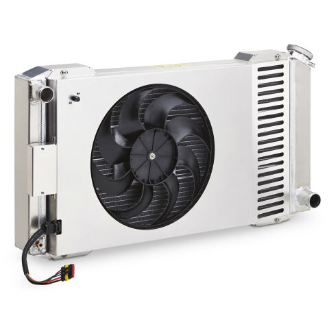 Slim-Fit Radiator System, 68-77 Chevelle etc, 68-72 GTO, 68-77 Buick, Man.&nbsp;Trans