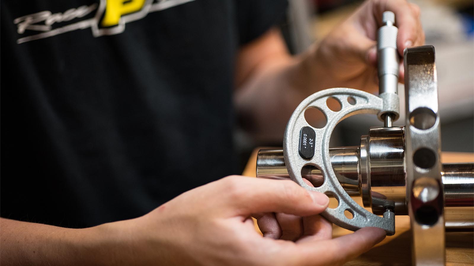 High-performance harmonic balancer installed on classic American V8 engine